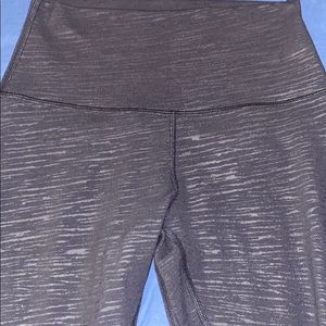 LULULEMON LEGGINGS STRIDE EMBOSS BLACK
